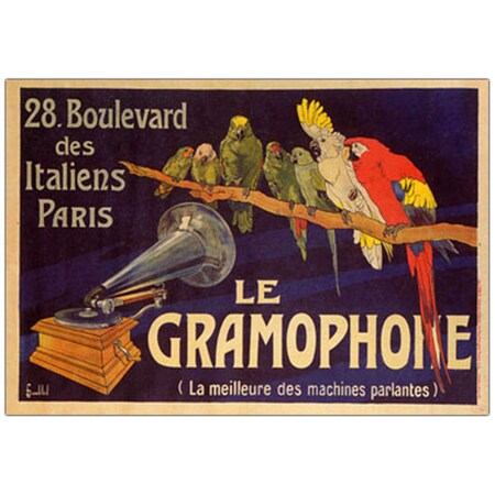 Trademark Fine Art 'Le Gramophone' Canvas Art, 18x24 V8021-C1824GG